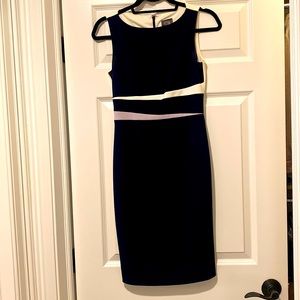 Vince Camuto Navy Shift dress mid-length